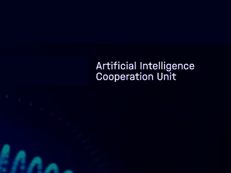 Symbolbild mit dem Schriftzug Herlmholtz AI Artificial Intelligence Cooperation Unit