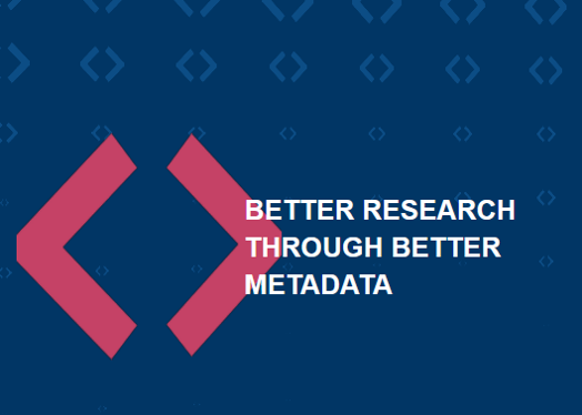 Ausschnitt aus der H;C-Webseite: Better research through better Metadata