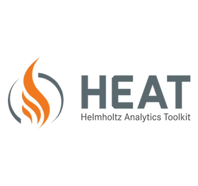 Heat Logo mit Schriftzug Helmholtz Analytics Framework