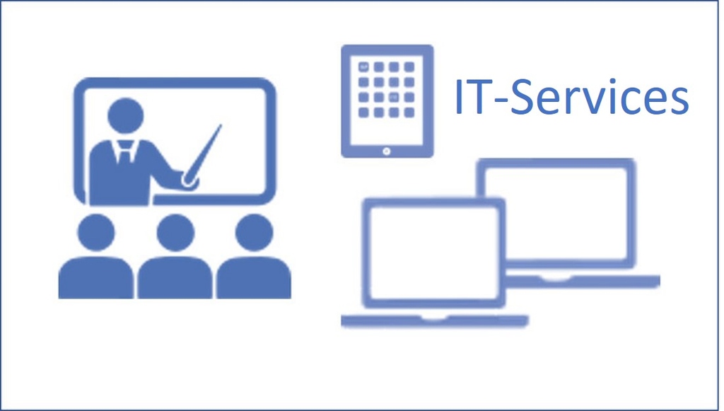 Symbol image with pictograms to represent services for academic teaching.