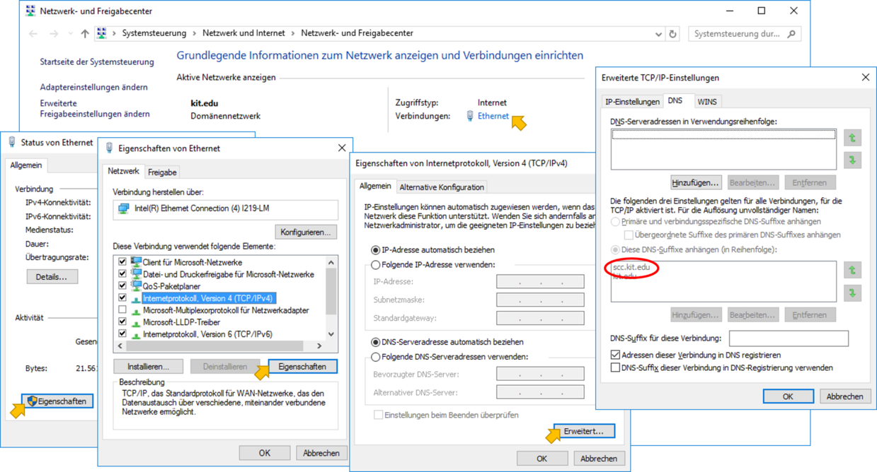 DNS-Einstellungen